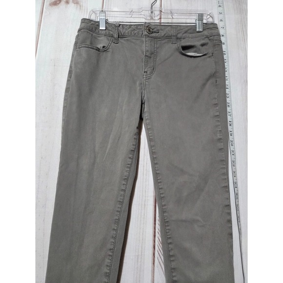American Eagle Gray Jeggings Jeans Ladies 8 Super Stretch - Picture 3 of 8
